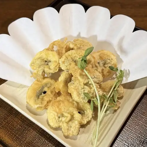 Islander's mushroom tempura