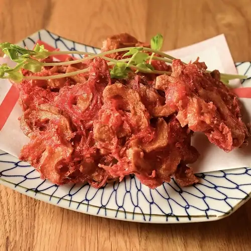 Tempura of pickled ginger