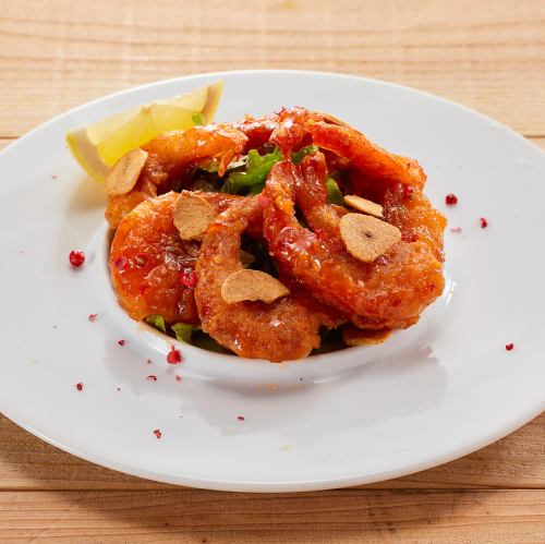 Garlic shrimp with chili sauce