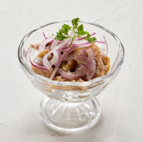 炭火鶏ハラミの塩麹檸檬マリネ