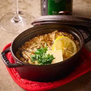 牡蠣のストーブ飯