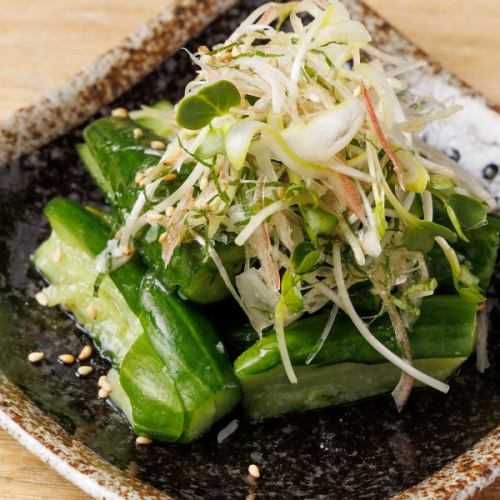 たたき胡瓜塩だれ