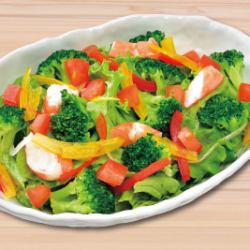 えびぶろっこデリサラダ/和風うめ大根サラダ/蒸し鶏と9種の彩り野菜のつぼ八サラダ(ハーフ)