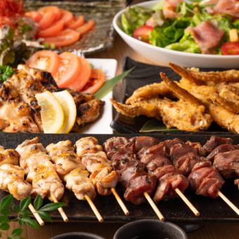 12/10～【5800円コース】鶏三昧コース！お料理7品＋2h飲み放題付き♪忘年会下見に