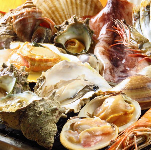 何を頼むか迷ったらまずはコチラから！【浜焼お試しコース2500円(税抜)】