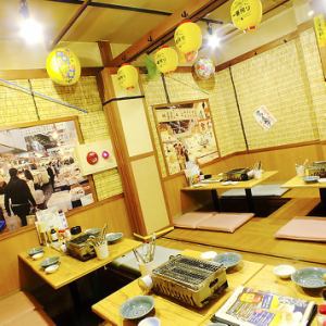 掘りごたつ式お座敷完備