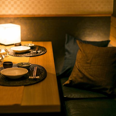 The atmosphere is also outstanding ◎ The modern Japanese private room is also recommended for dates ♪