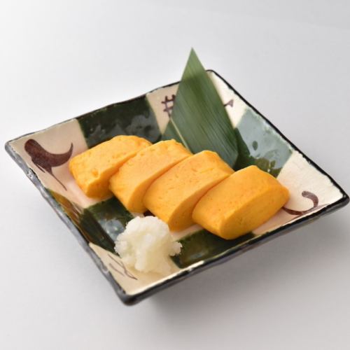 Rolled egg in dashi broth