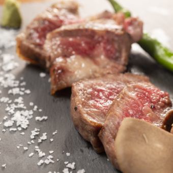 [Includes all-you-can-drink] Miyazaki beef steak course from Miyazaki Prefecture 7,700 yen