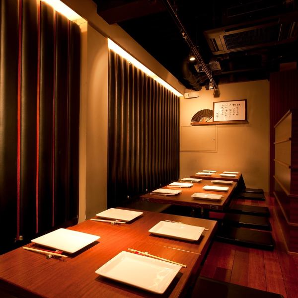[Digging Kotatsu Table] The tasteful Japanese modern private room is popular for dates and dinner parties! Feel free to visit the hideout in Ginza.