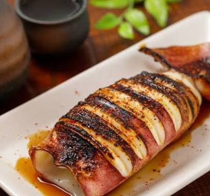 スルメイカの姿焼き