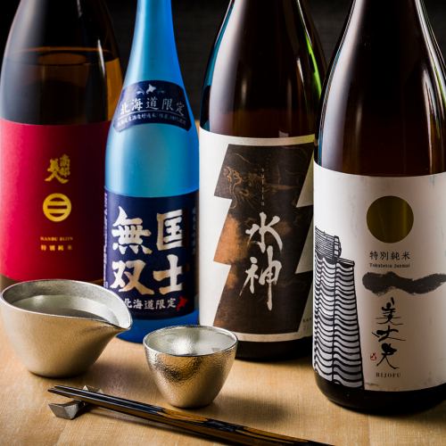 日本酒は全国から厳選した銘酒を取り揃えております！