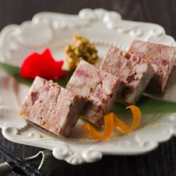 Beef tongue pate de campagne