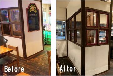 「壁を壊して窓の出現