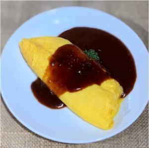 Fluffy cheese omelet