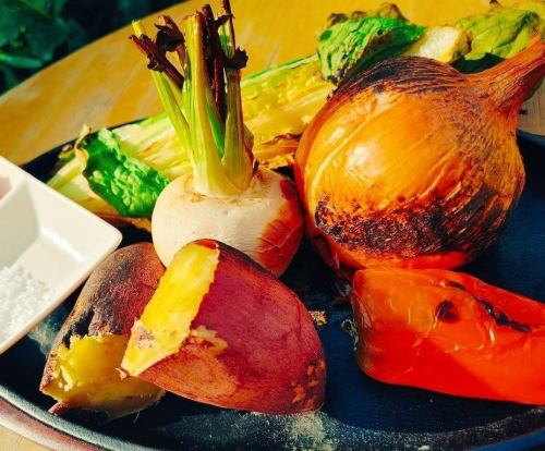 [Vegetable sommelier carefully selected] Blessings from the field!! Whole grilled seasonal vegetables