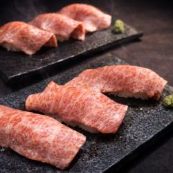 黒毛和牛 炙り肉寿司1貫［鹿児島県産 薬師牛］3貫から