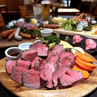 【特別な日・大切な方との集まりに】　和牛ステーキ食べ比べコース〈2時間飲み放題付〉