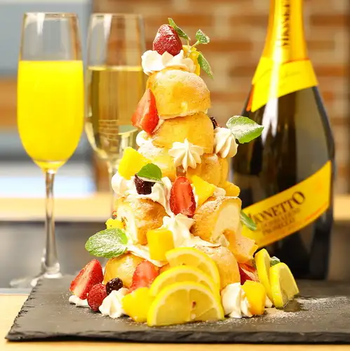 For a surprise, try our "Special Cream Puff Tower"! Reservations required for parties of 2 or more.