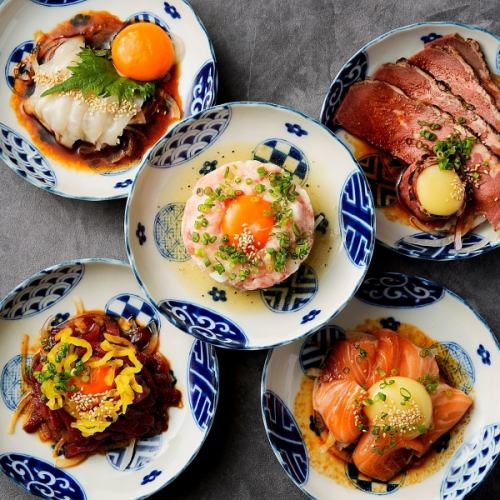 蛋黄 Yukhoe ♪ “肉/鱼 x 精选鸡蛋”
