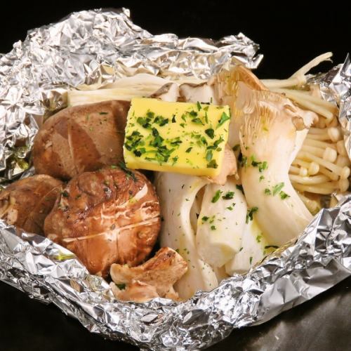 キノコホイル焼き