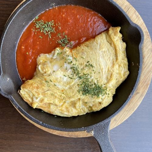鉄板チーズオムレツ