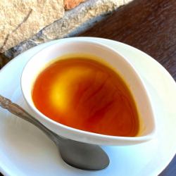 Homemade smooth pudding