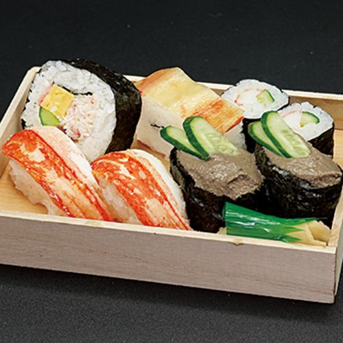 Assorted crab sushi