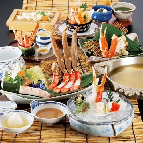 The best of the season [Extra large crab shabu-shabu course] Shirayuri 16,500 yen (tax included)