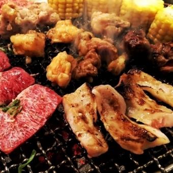 【ビアガーデン】定番BBQコース2H飲放題付全10品5000円(税込)