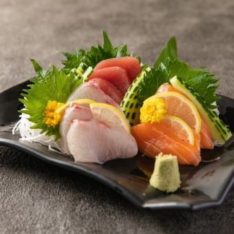 刺身の三種盛り
