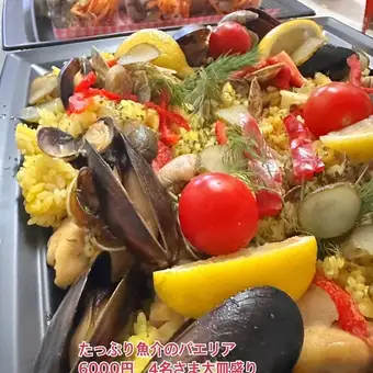 【テイクアウト】4～6名様分の具沢山大皿パエリア♪単品6000円(税込)