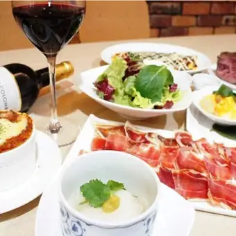 【有名銘柄】風見鶏の手作り料理9品と十四代等日本酒＆ワイン・焼酎2時間飲み放題7000円(税込)