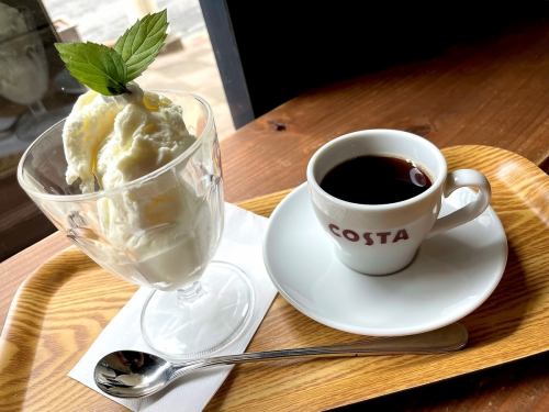 Costa coffee affogato