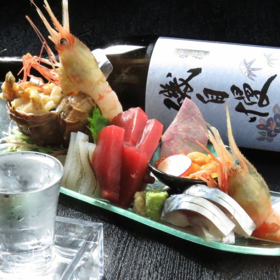 当店は新鮮な海鮮類が豊富♪季節メニューに合わせて日本酒も合う