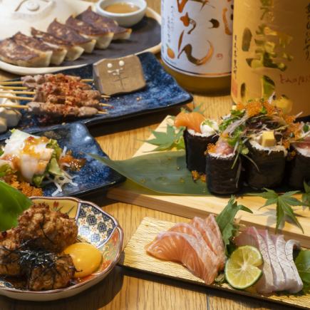 All-you-can-drink included: [Goku no Kai ~Luxury Course~] Sashimi platter, Japanese Black beef steak, 11 dishes total, 6,000 yen (tax included)