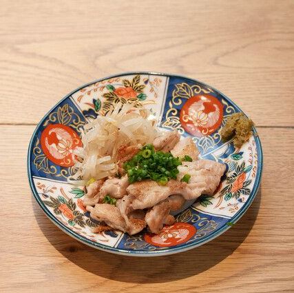 せせり鉄板焼柚子胡椒添え