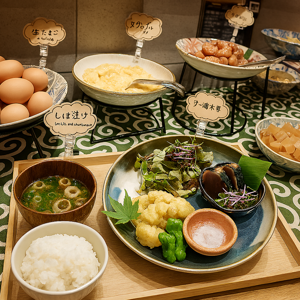 【午前11時より営業】ランチ限定ご飯のおともビュッフェで大満足