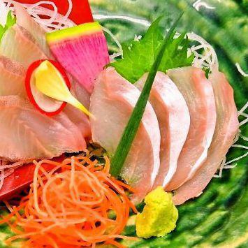 Atka mackerel sashimi from Rausu