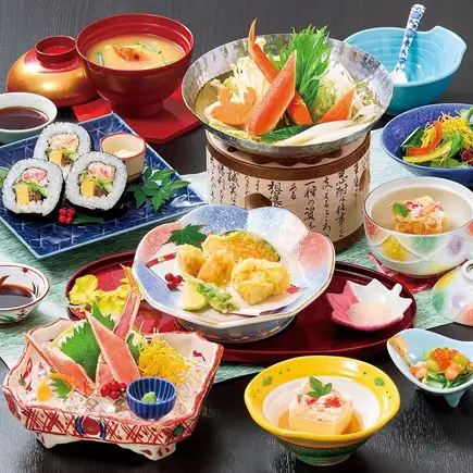 かにすき小鍋とかに料理4品6,000円コース【飲み放題スタンダード(90分)付】※6名様より