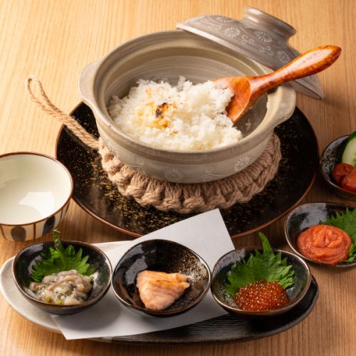 土鍋ご飯（選べるおかず3種）