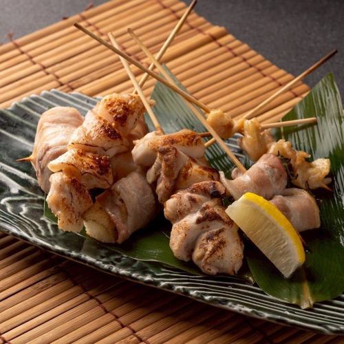 お店で串打ちした焼鳥が◎