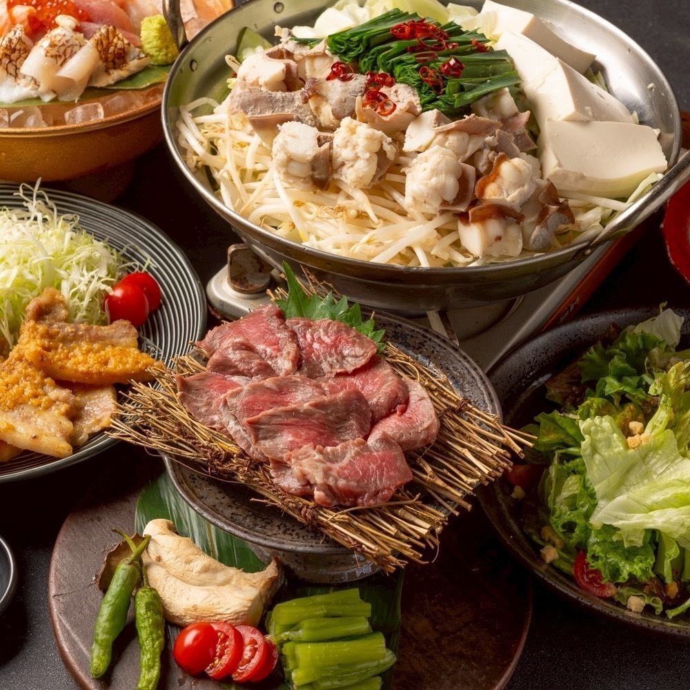 海鮮とお肉が楽しめる3時間飲み放題コースを3000円~ご用意♪