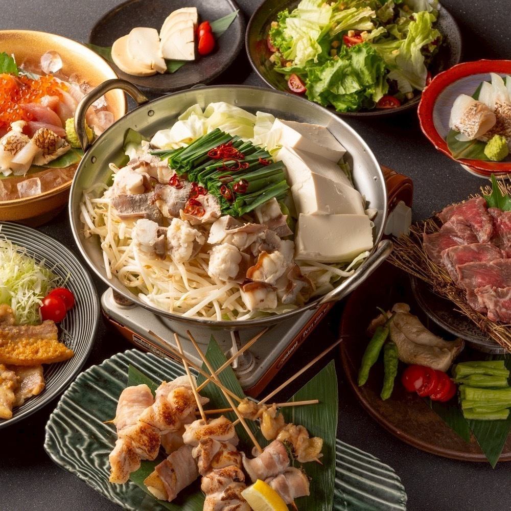 海鮮とお肉が楽しめる3時間飲み放題コースを3000円~ご用意♪