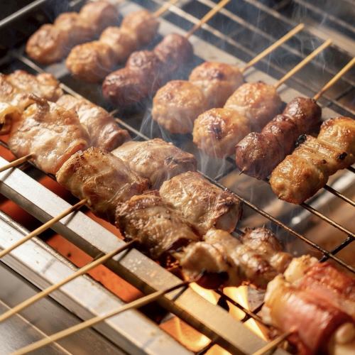 お店で串打ちした焼鳥が◎