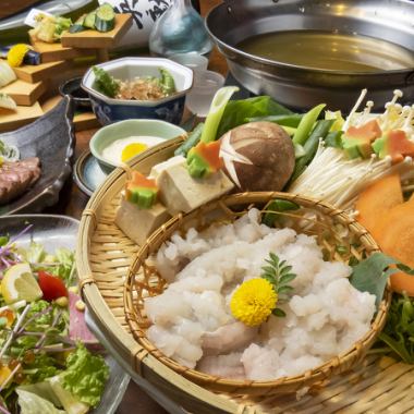 [2 hours all-you-can-drink included] Seasonal specials ★ Conger eel shabu-shabu, Kyoto cuisine, luxurious delicacies, etc. ★ [Kyoto Summer Course]