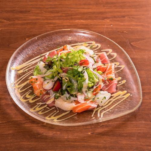 京野菜と海鮮の和風カルパッチョ