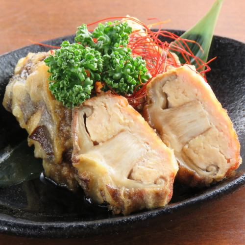 椎茸　肉詰め天ぷら