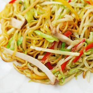 Shanghai style fried noodles/Hong Kong style fried noodles each