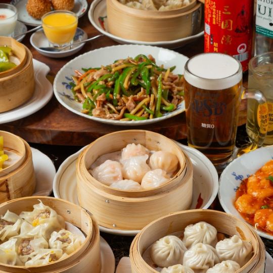 各種ご宴会におすすめ☆≪手作り飲茶＆中国料理【60種】食べ放題　3800円(税込)≫ソフトドリンク飲み放題